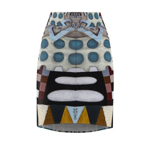 "Alphabet Soup 1" Women's Pencil Skirt dress