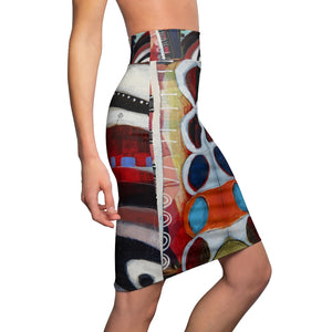 "Foots"  Women's Pencil Skirt dress