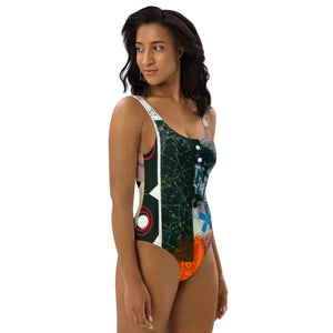 "Why Confess"   One-Piece Swimsuit