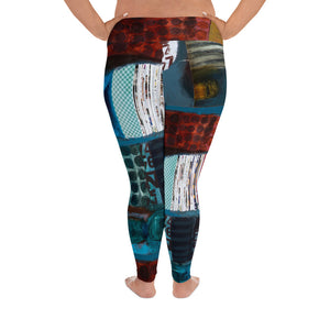 "Soft Cell"   All-Over Print Plus Size Leggings