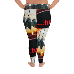 "Know The Future"   All-Over Print Plus Size Leggings