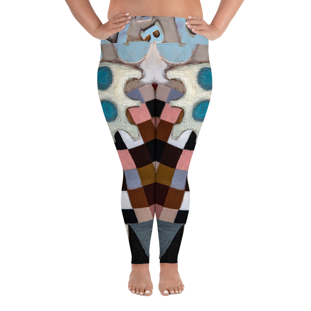 "Alphabet Soup 1"   All-Over Print Plus Size Leggings