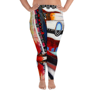 "Foots"   All-Over Print Plus Size Leggings