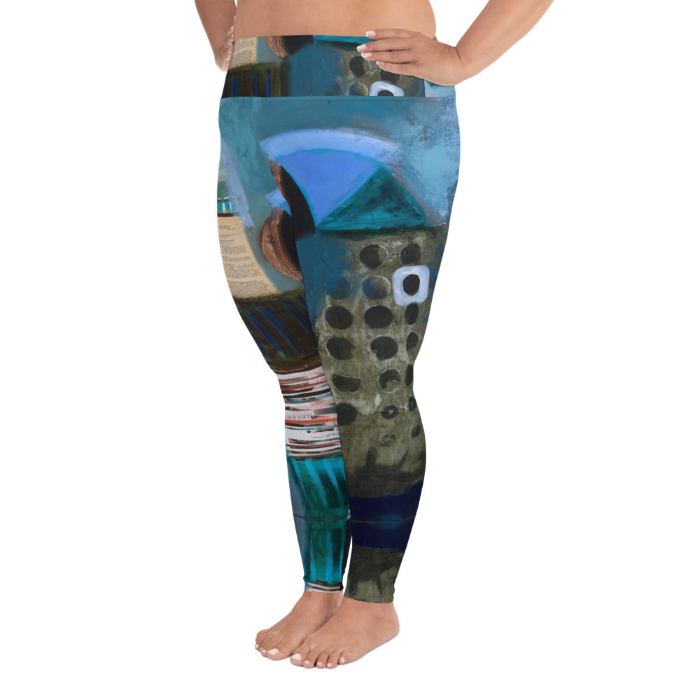 "Ground Control"   All-Over Print Plus Size Leggings