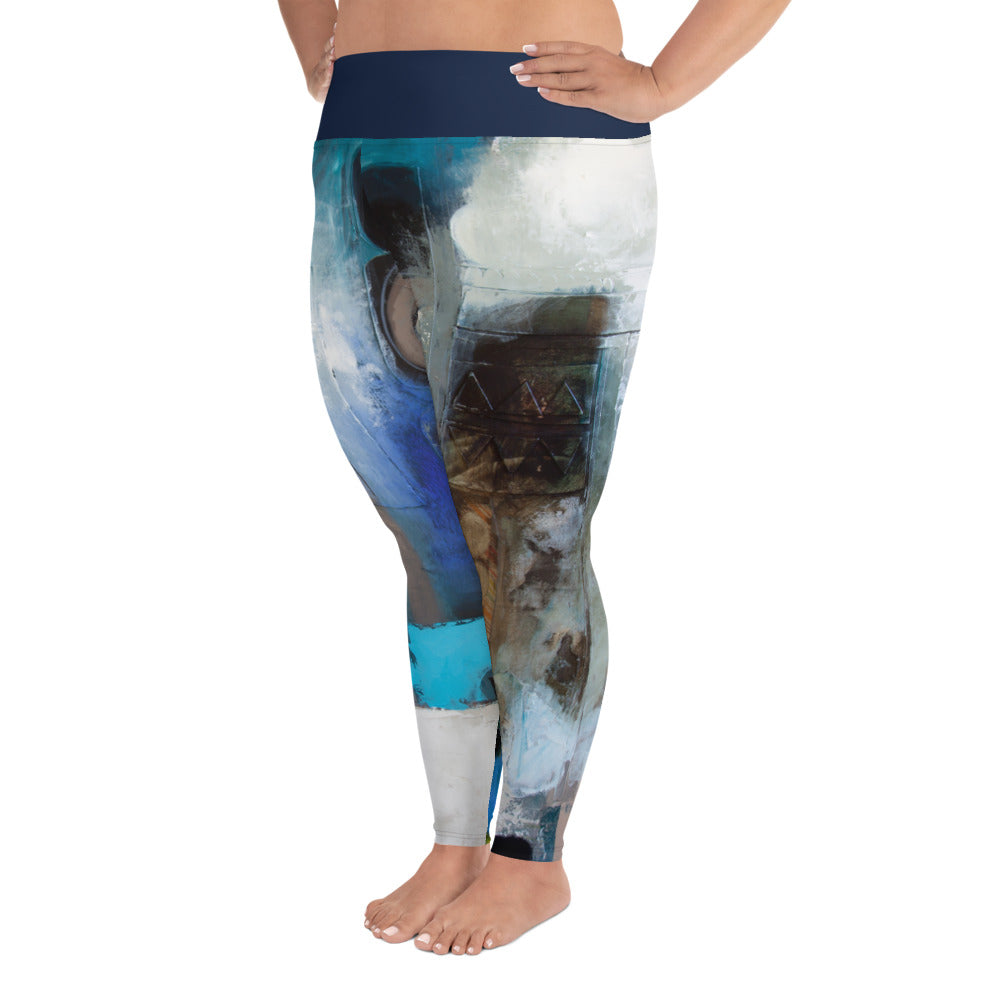 "Chain Reaction"   All-Over Print Plus Size Leggings