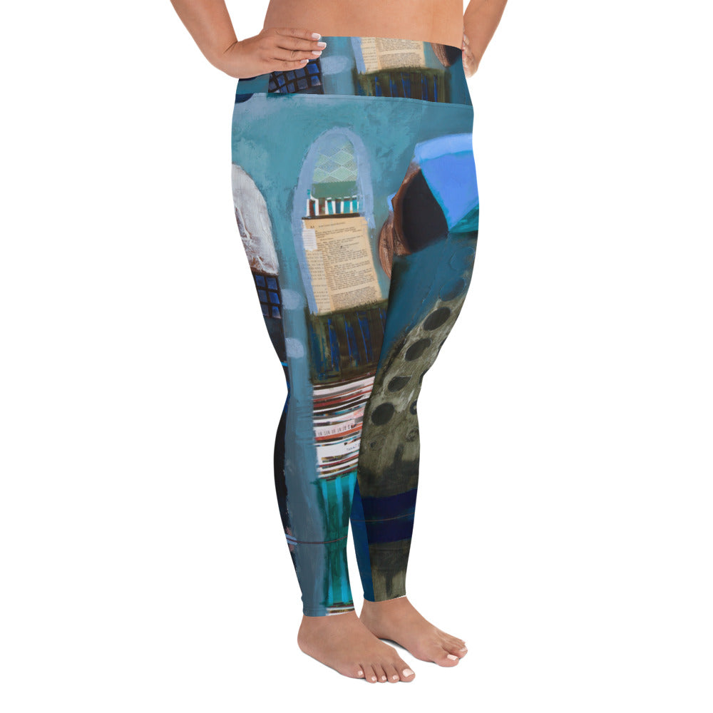 "Ground Control"   All-Over Print Plus Size Leggings