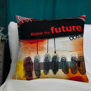 "Know The Future"   Premium Pillow