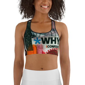 "Why Confess"   Sports bra Top